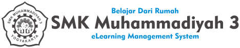 Pembelajaran Jarak Jauh SMK Muhammadiyah 3 Yogyakarta